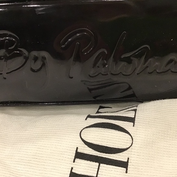 Elegant deep chocolate brown patent Paloma Picasso bag - Picture 5 of 5